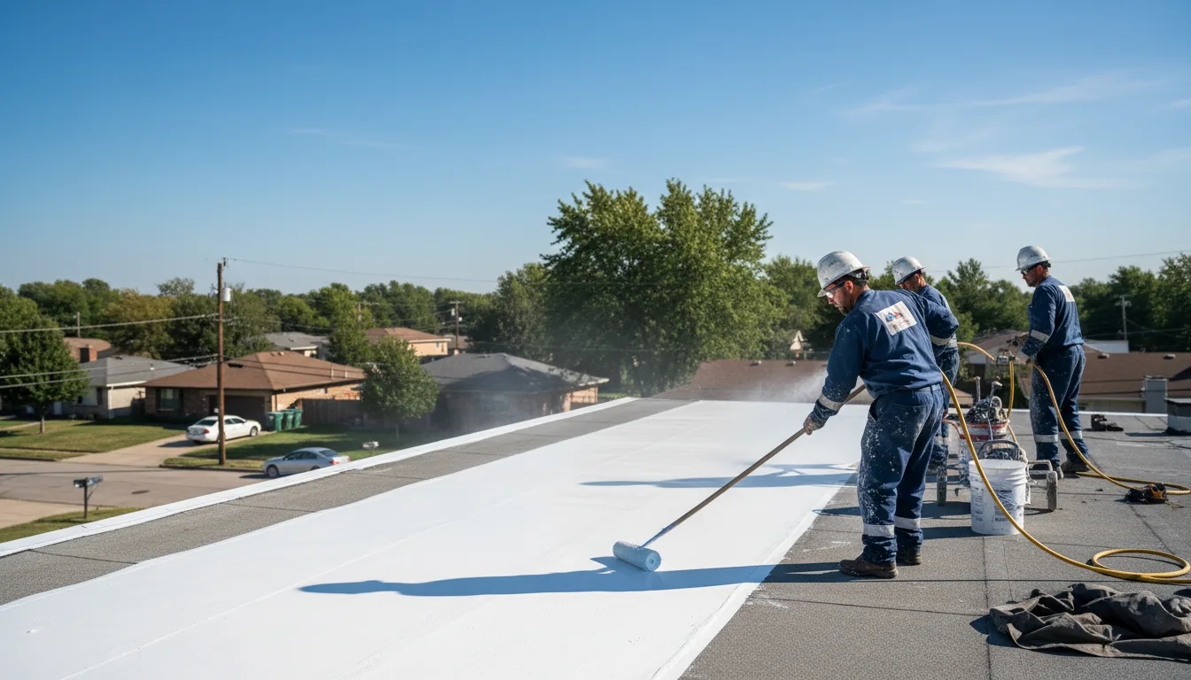 Commercial roof coating in Quitman, LA near me